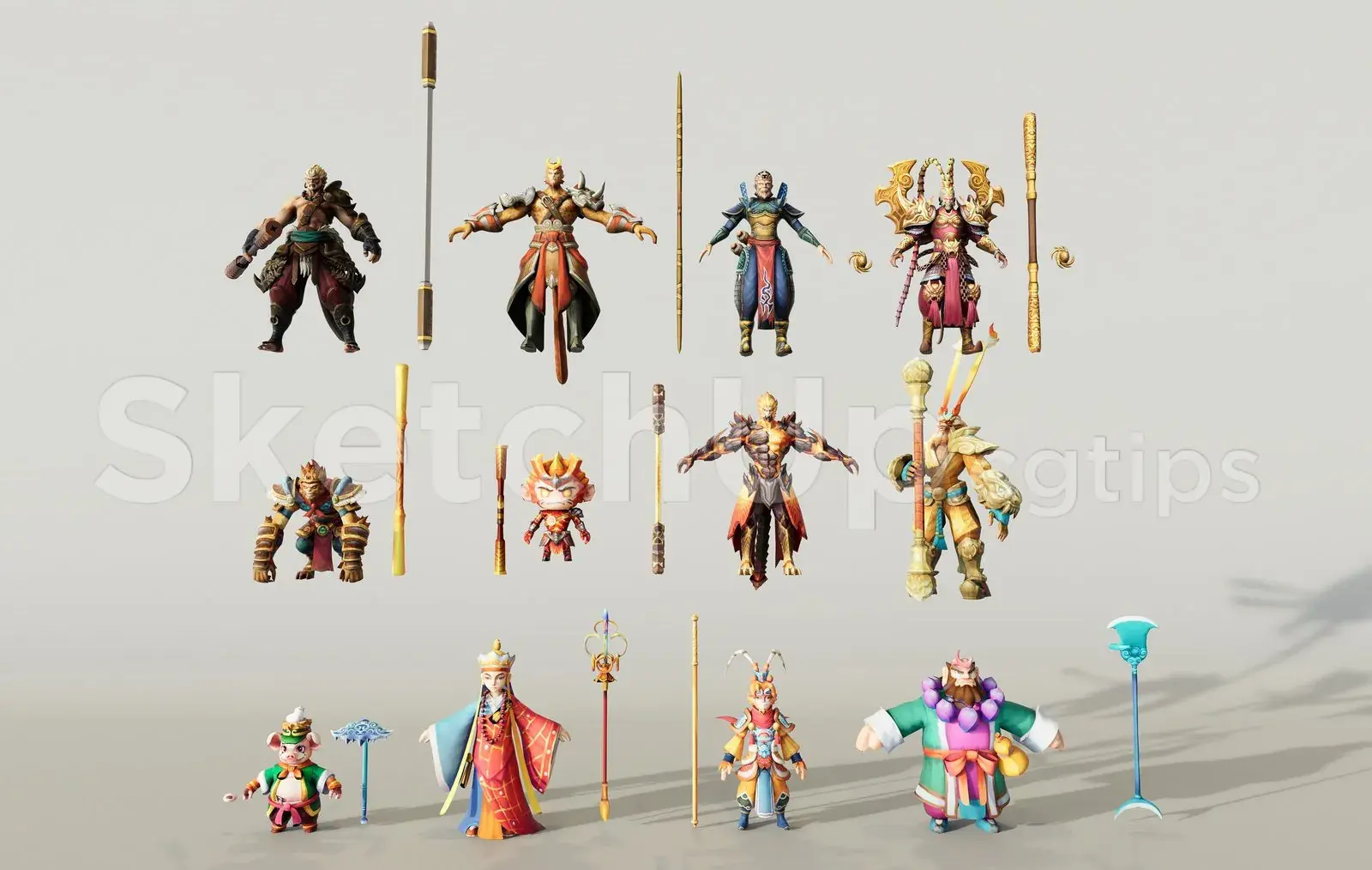 Characters from Journey to the West