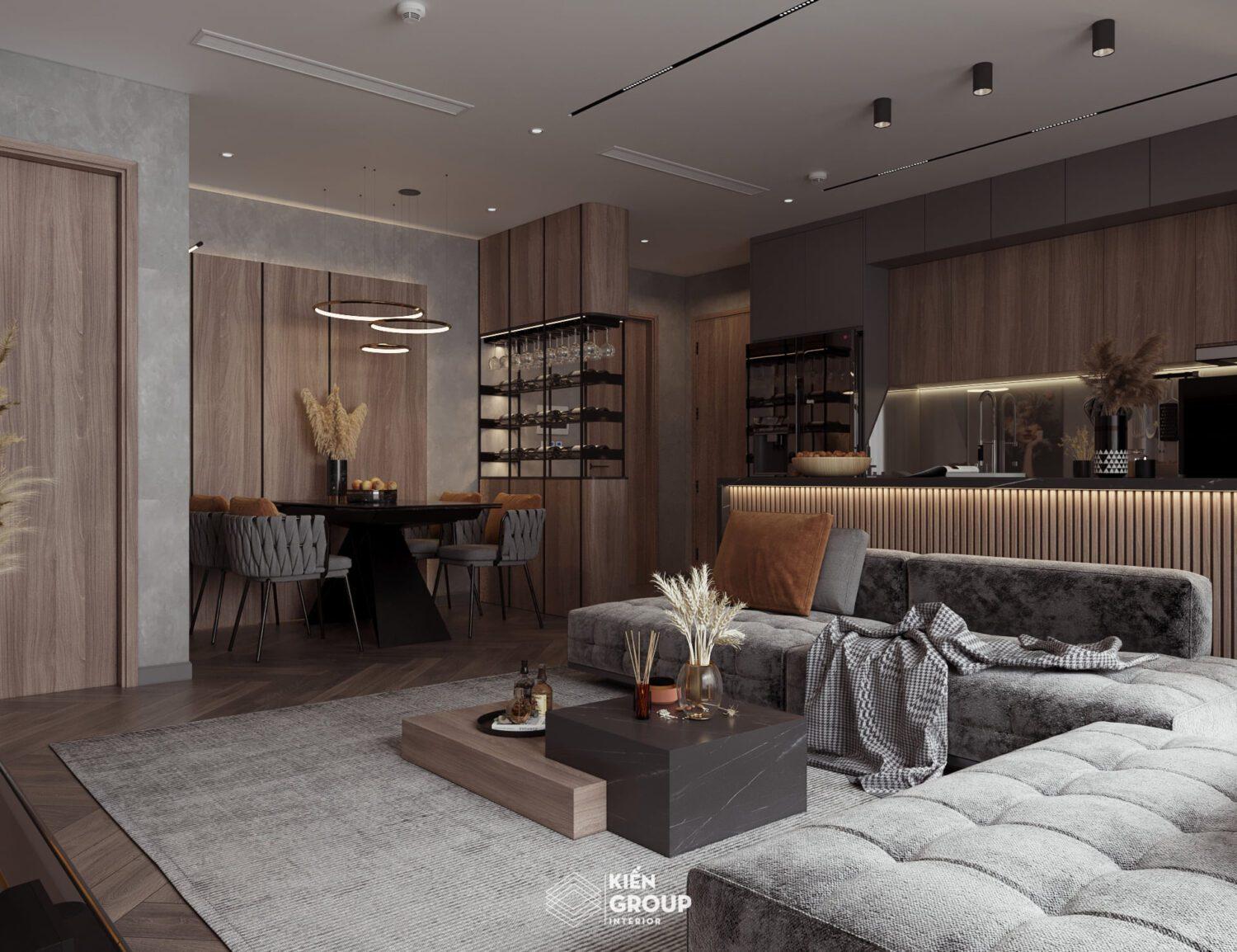 Living Room – Kitchen Interior