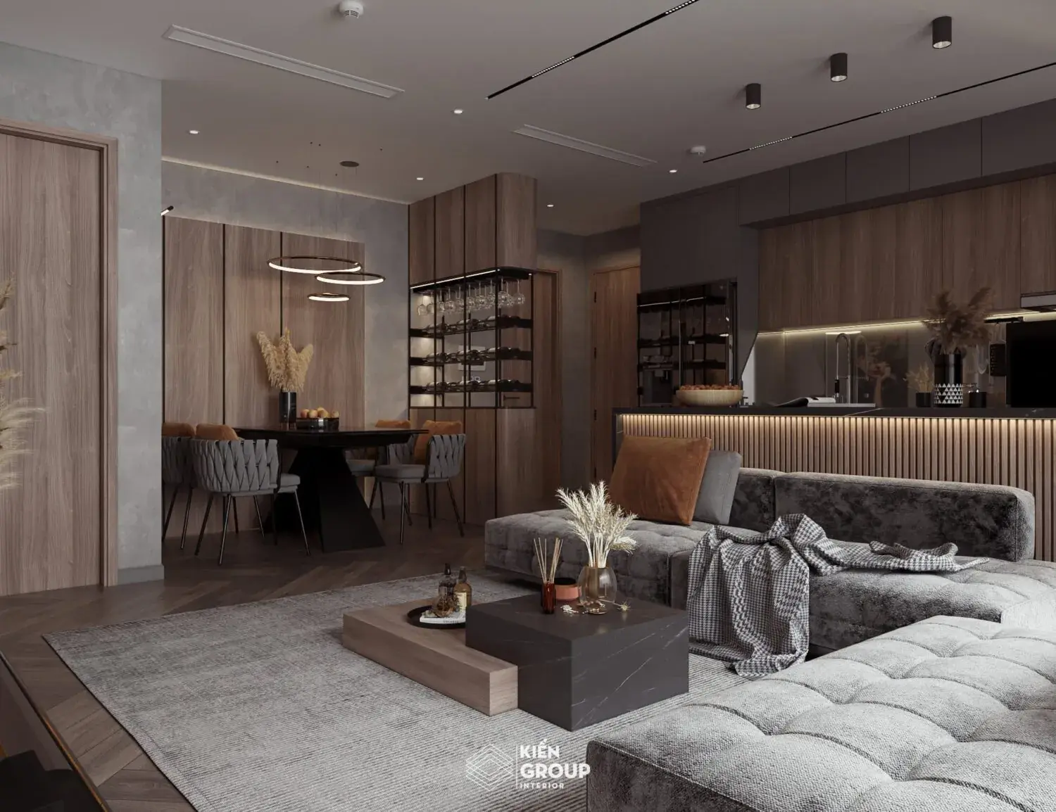 Living Room – Kitchen Interior