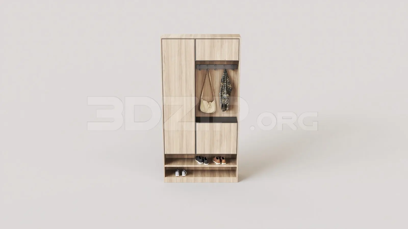 Shoe Cabinet — preview 1 (3dzip, CC0)