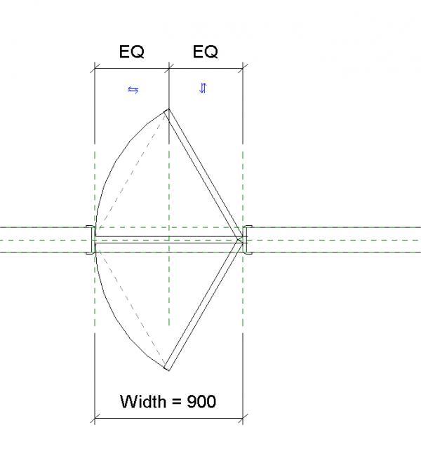 2 Way Swing Wood Door