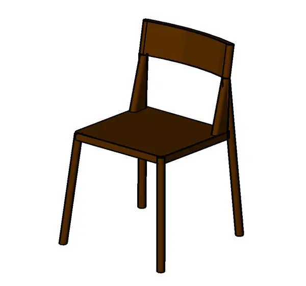 Chair TEBE — preview 1, by pku (RevitCity, CC0)