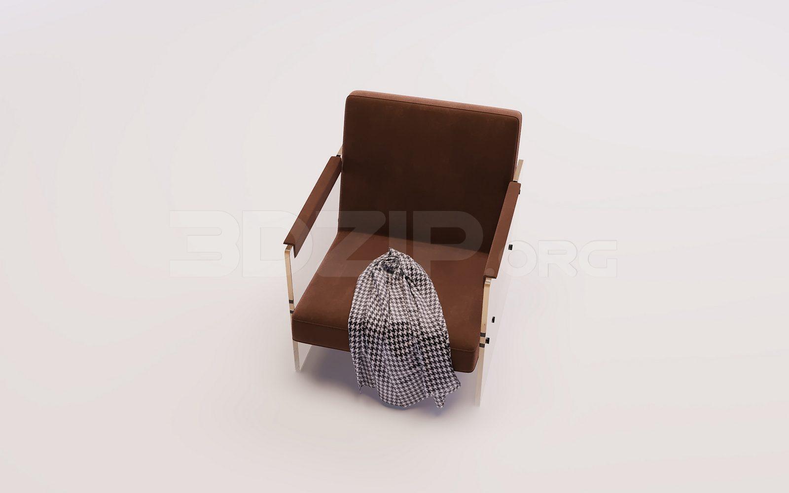 Armchair 3D Model for Interior Projects