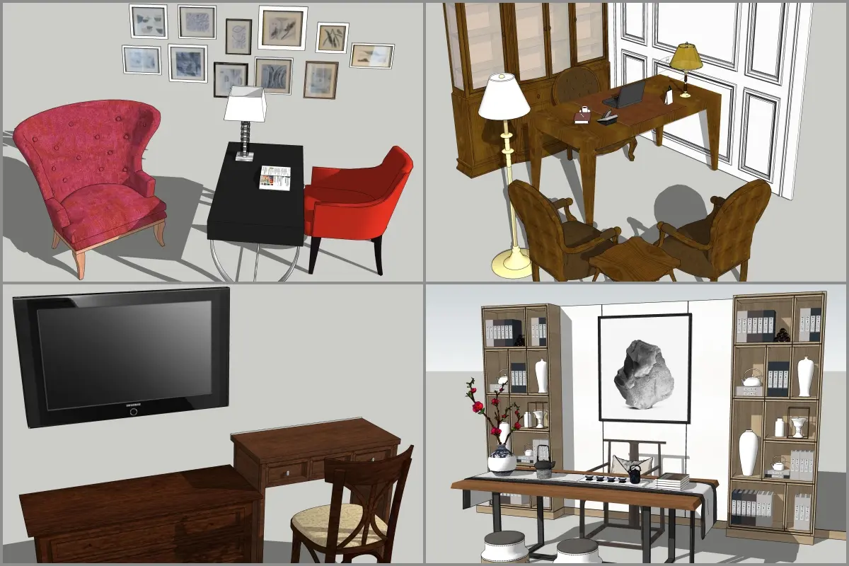 Combo Study Classic Desk