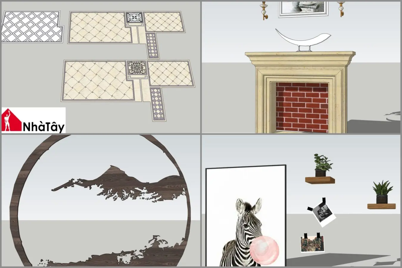Combo Walldecor and Screen — preview 1 (cgtips)