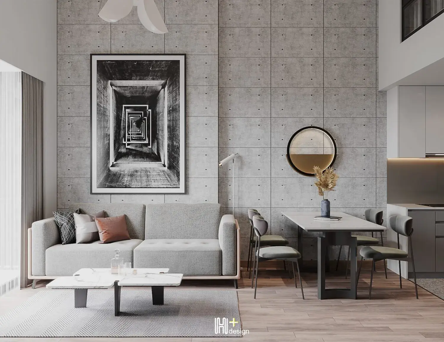 Living Room – Kitchen Interior