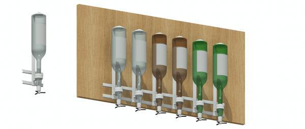 Spirit Bottle Wall Mounted