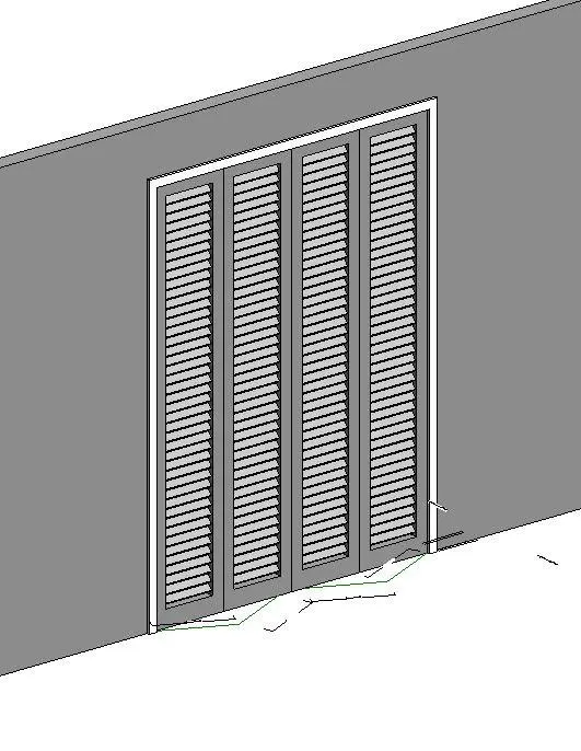 Louver Panel Folding Door