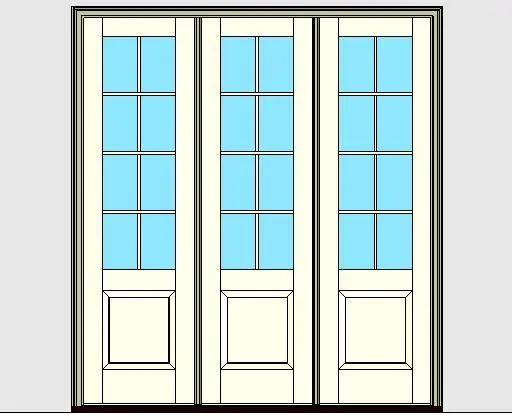 Kolbe Ultra Series Inswing Entrance Door 3-Wide 1-Panel Standard Sill Units