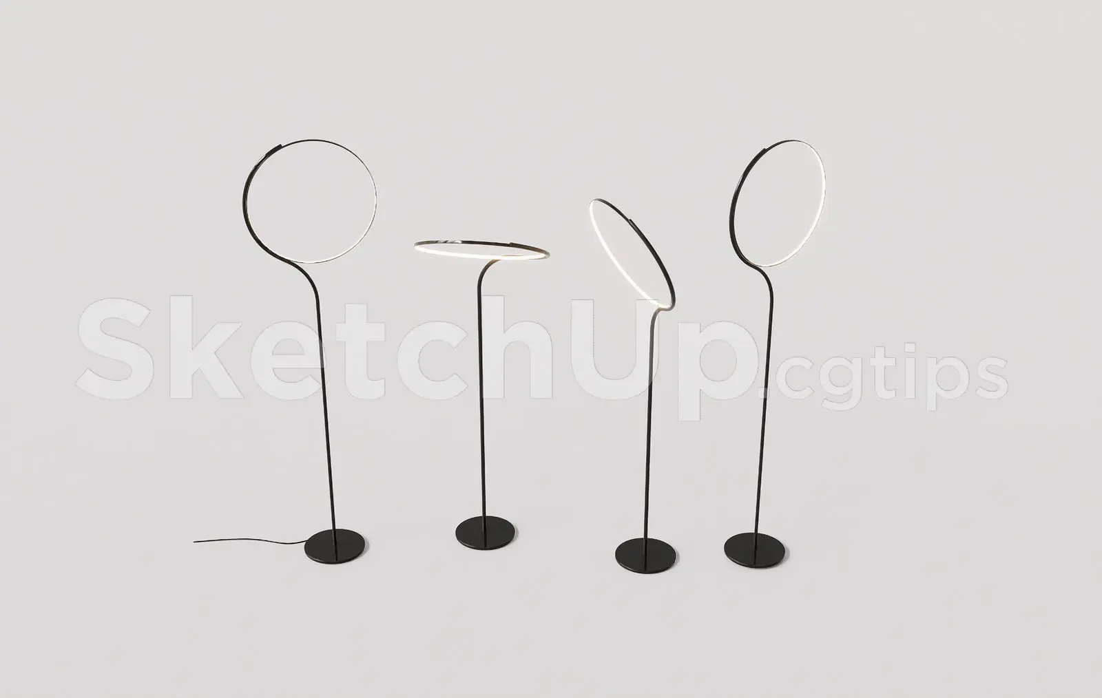 Floor Lamp Model Download for Interior Projects — preview 1 (cgtips)