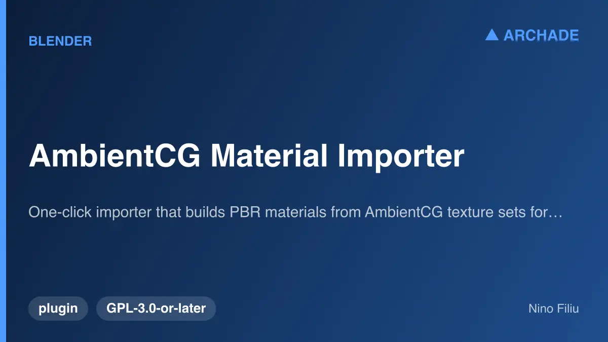 AmbientCG Material Importer