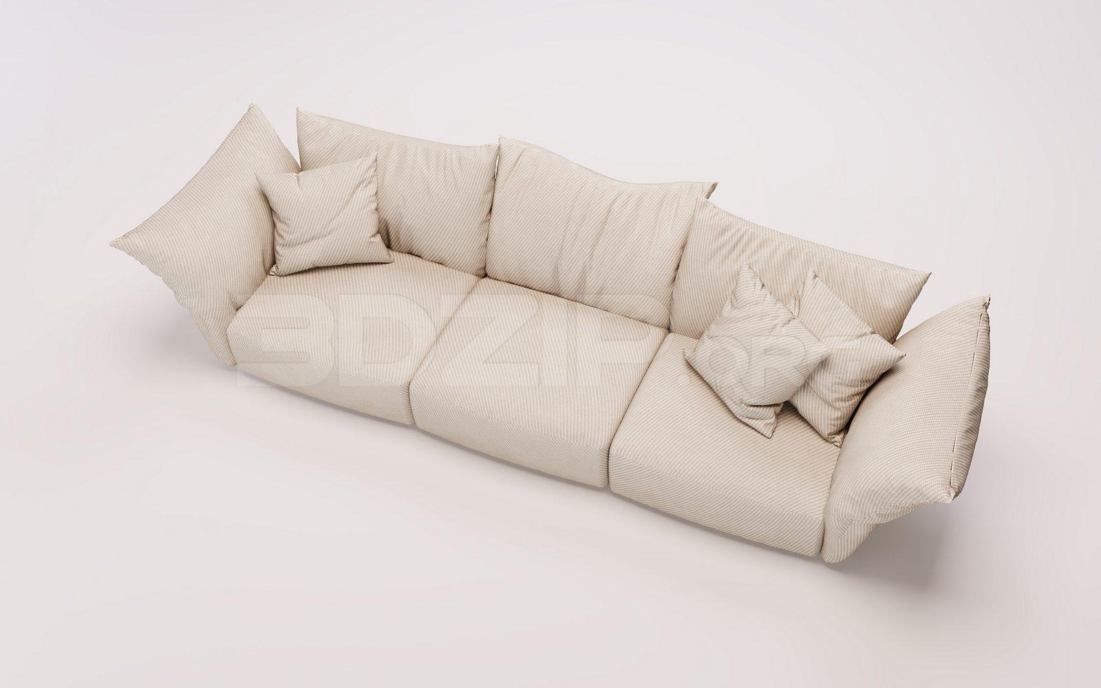 Sofa Model Download for Modern Interior Design — preview 1 (3dzip)