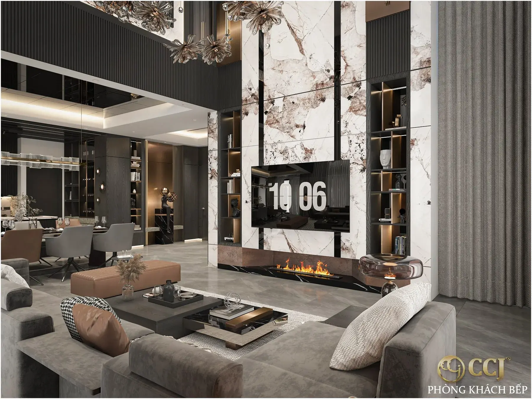 Living Room – Kitchen Interior