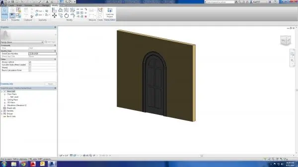 Fully Parametric Arched Door