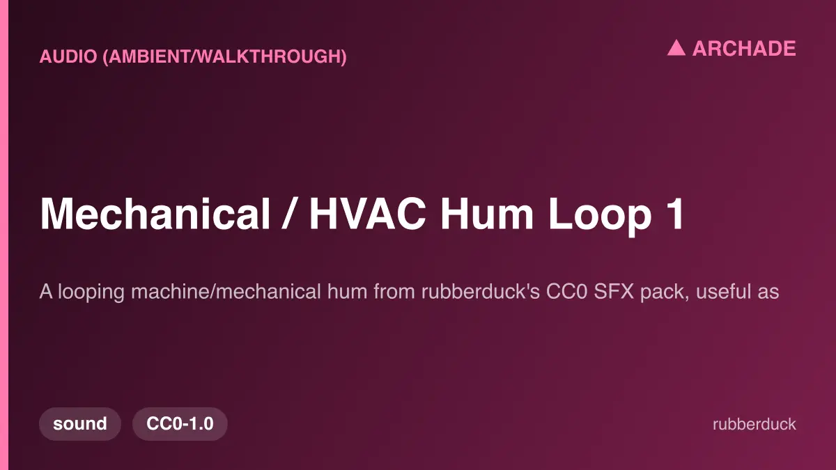 Mechanical / HVAC Hum Loop 1