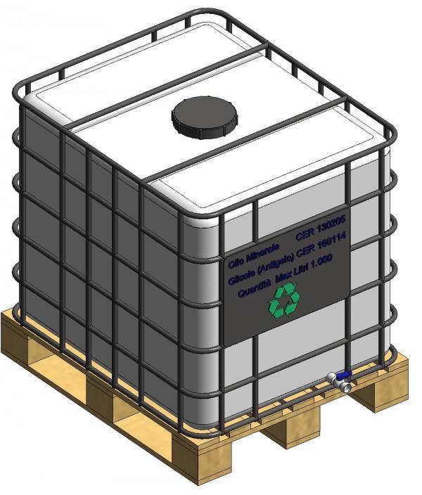 Cisterna su Pallet da 1000 Litri