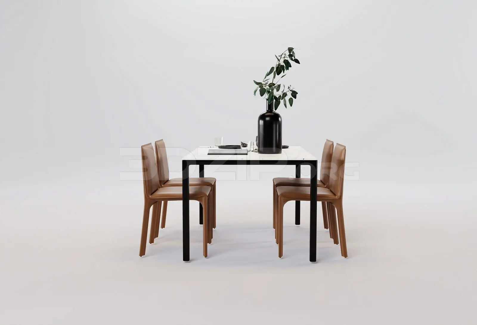 Dining Table And Chair — preview 1 (3dzip)