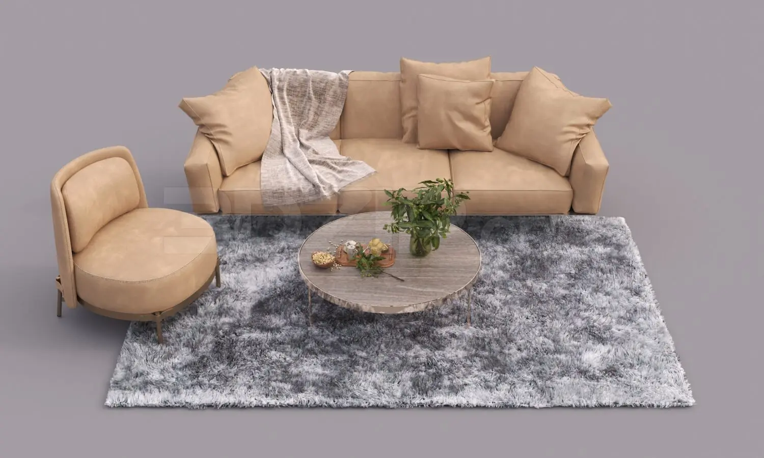 Sofa — preview 1, by Dang Nam Quang (3dzip, CC0)