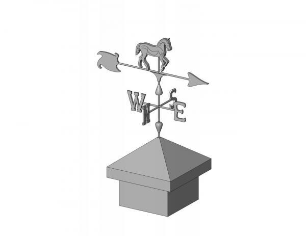 Roof Finial - Horse