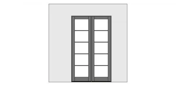 Kolbe VistaLuxe Collection Outswing Door Flush Style Standard Sill 2-Wide