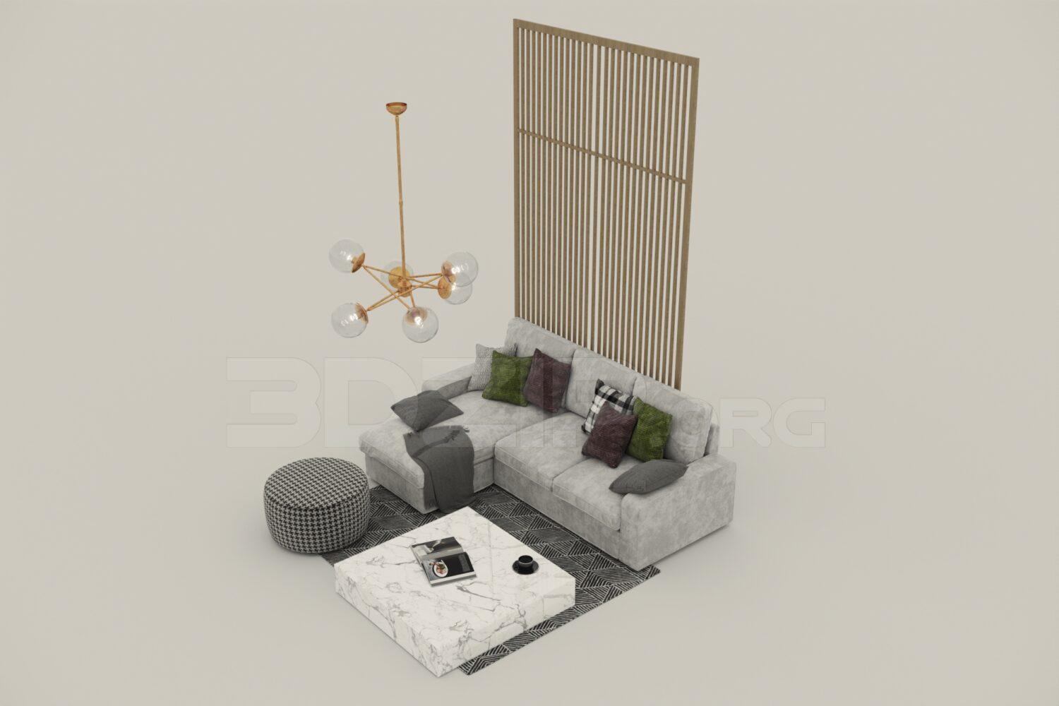 Sofa — preview 1, by An Nguyen (3dzip)