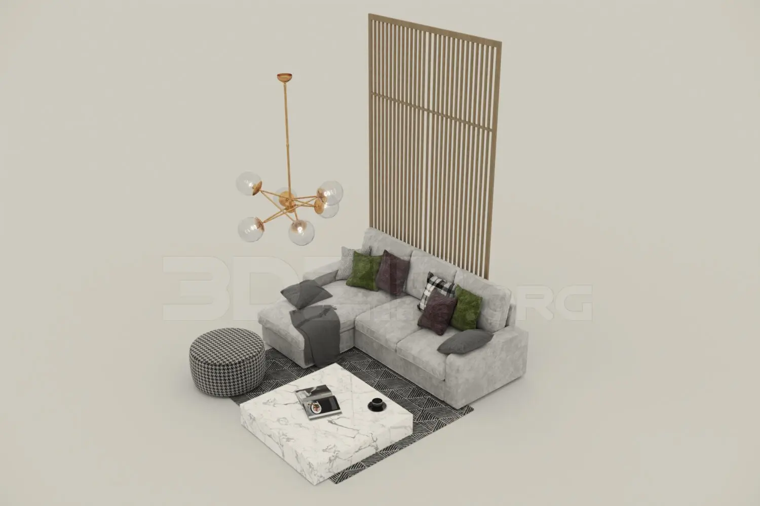 Sofa — preview 1, by An Nguyen (3dzip)