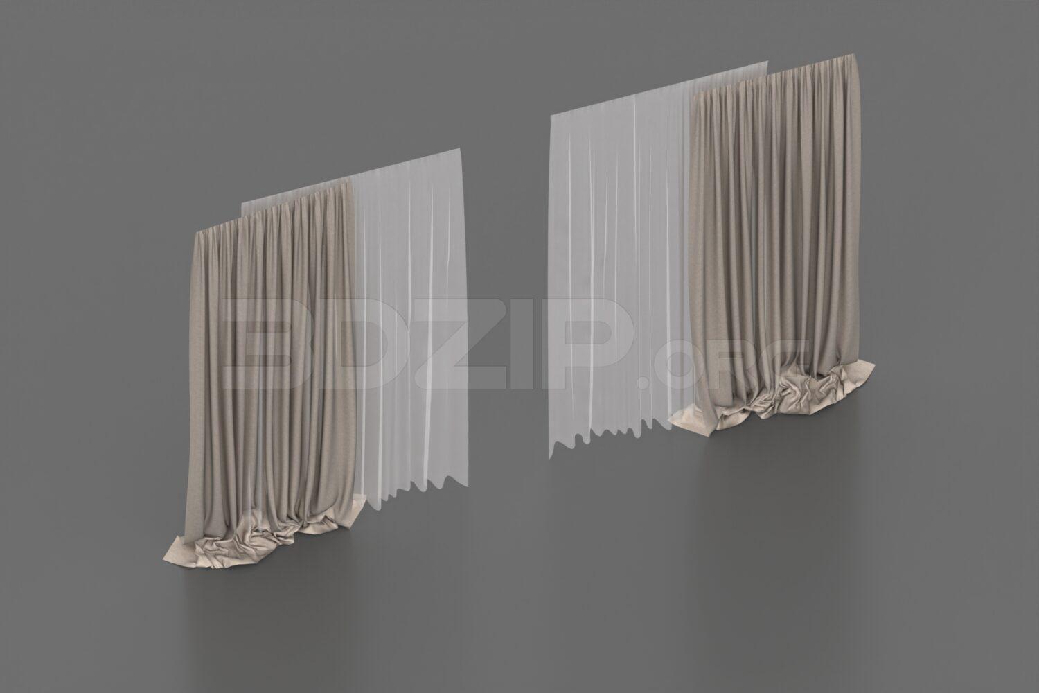 Curtains — preview 1, by Minh Kiem (3dzip)