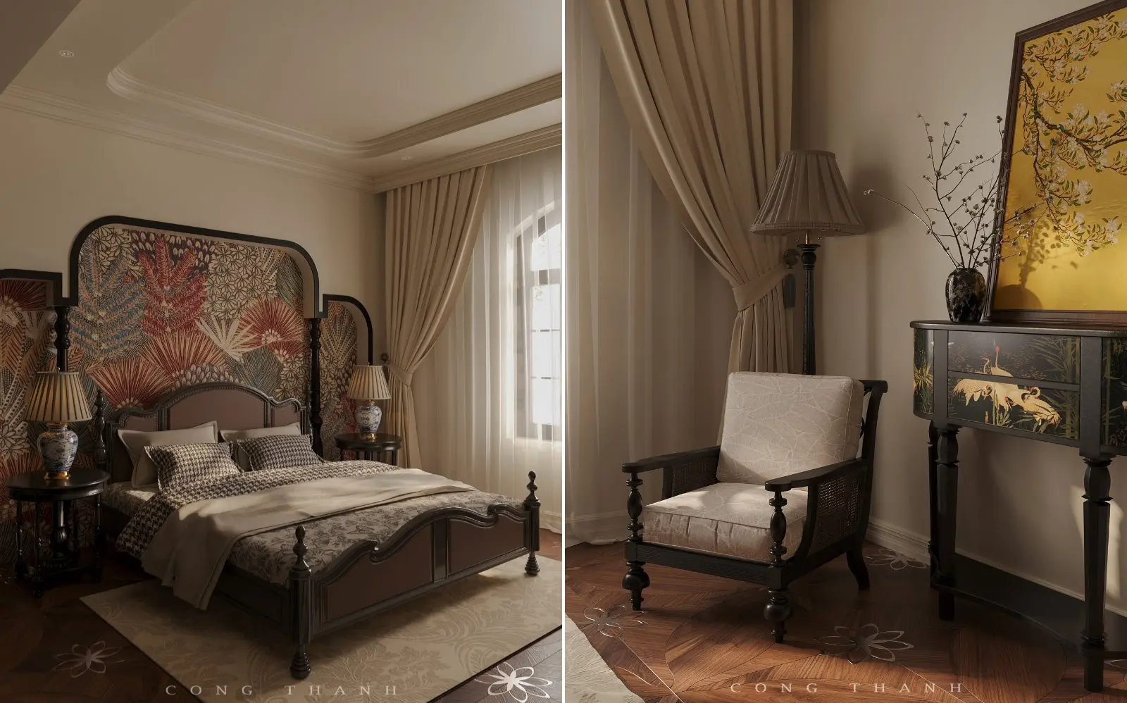 Indochine Bedroom Interior