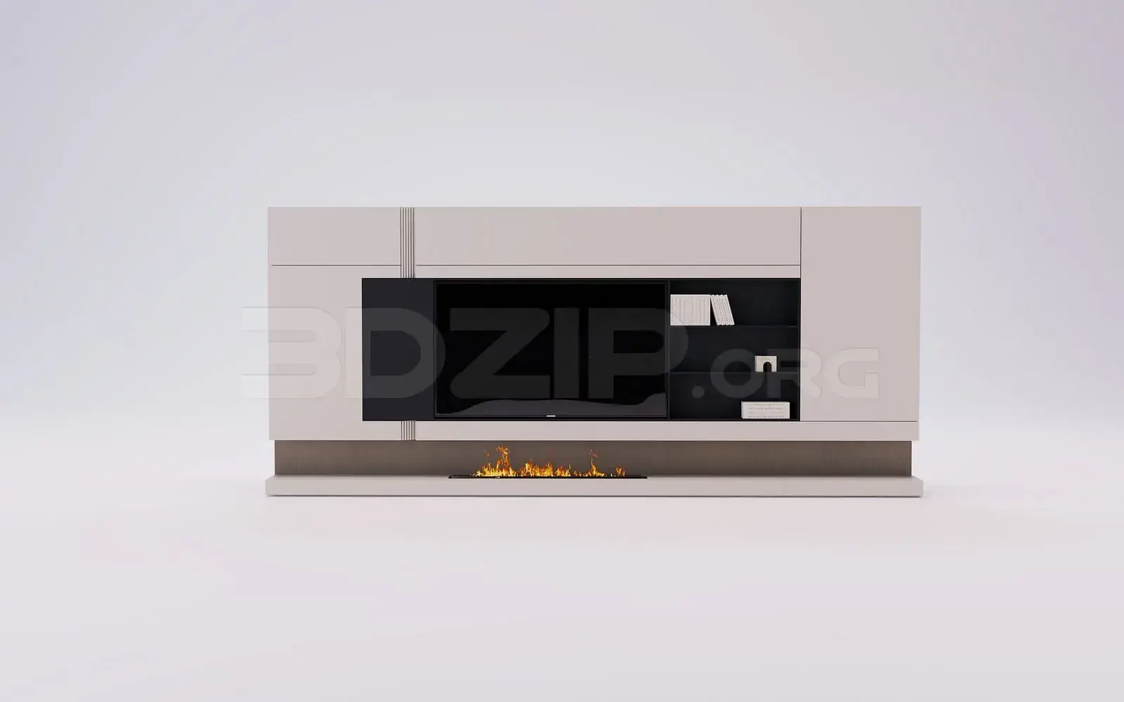 TV Wall 3D Model in