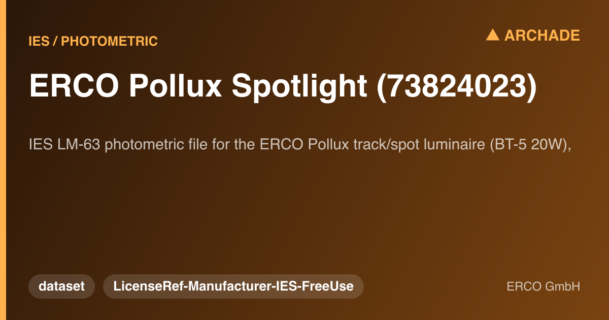 ERCO Pollux Spotlight (73824023)