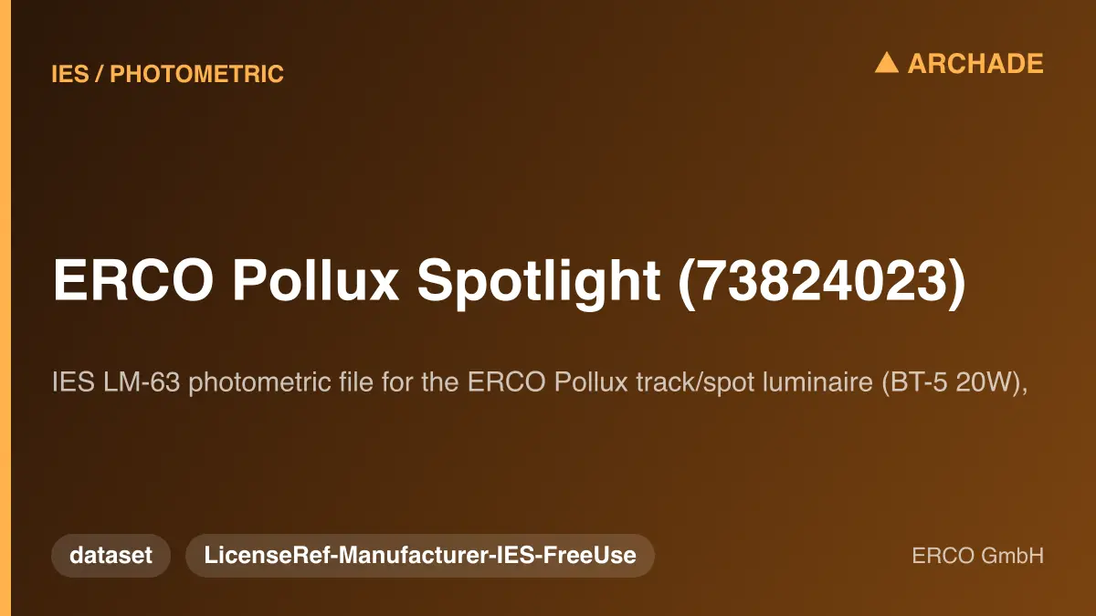 ERCO Pollux Spotlight (73824023)