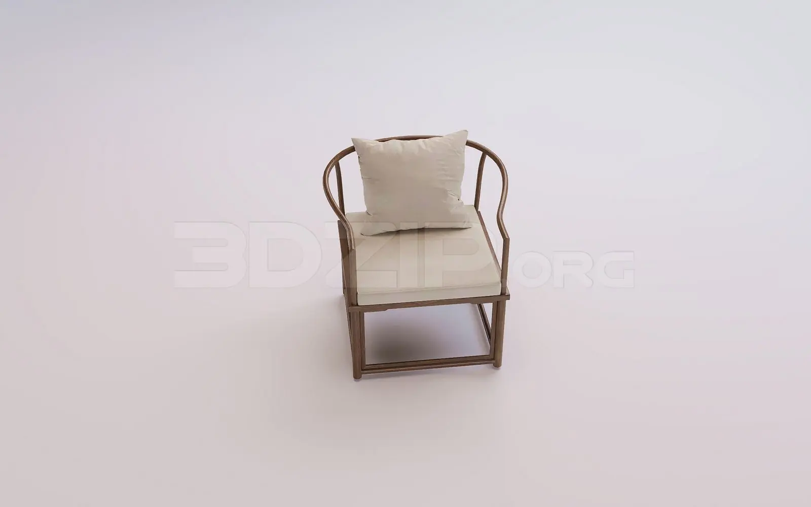 Armchair 3D Model for Interior Projects — preview 1 (3dzip)