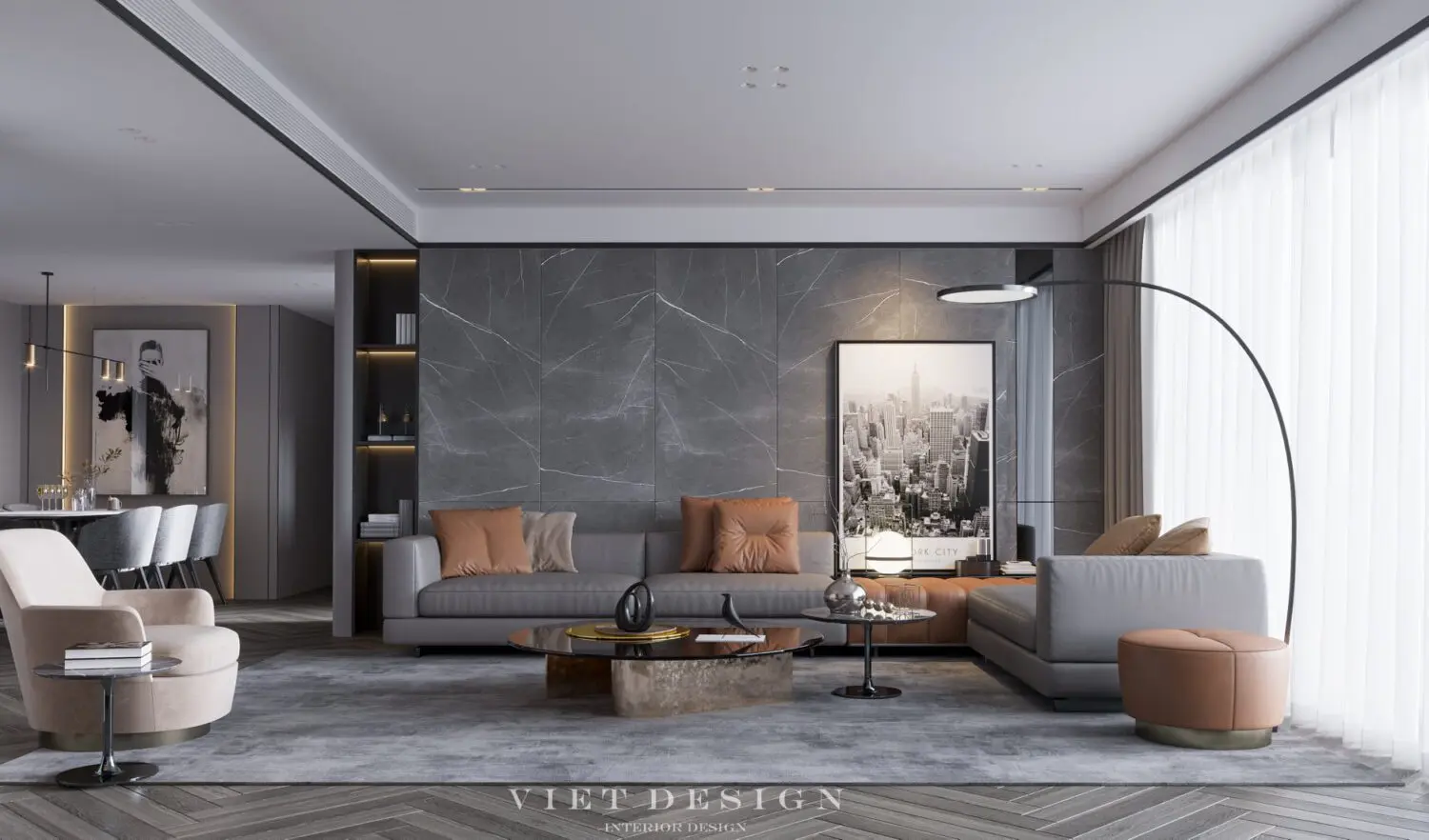 Interior Living Room — preview 1, by Nguyen Vinh (3dzip)