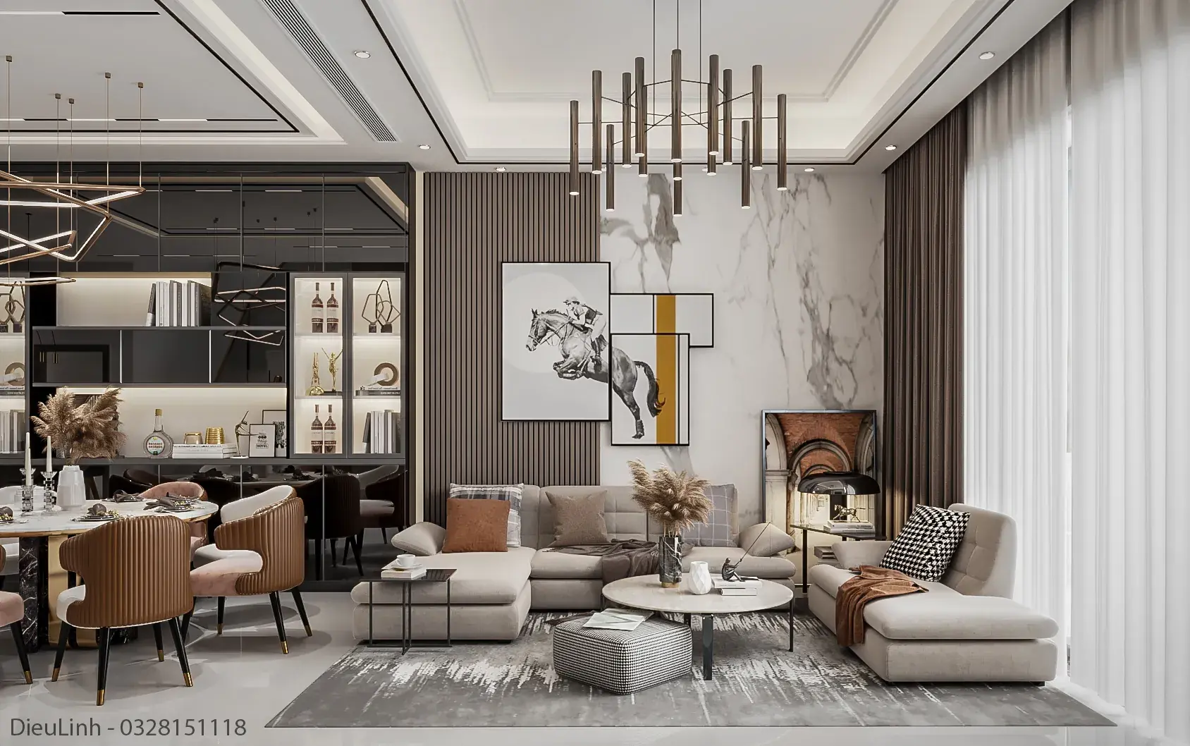 Interior Living- Kitchenroom Scene