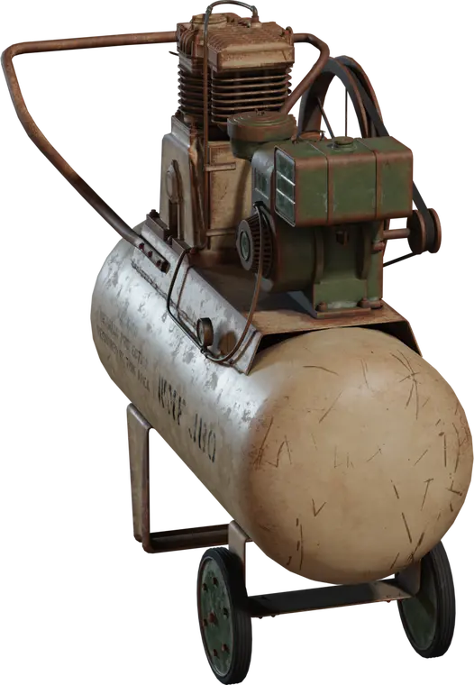 Old Military Compressor — preview 1, by Brian Speight (Poly Haven, CC0)
