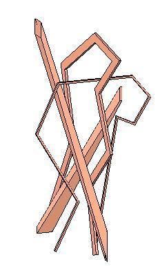 Abstract Copper Sculpture
