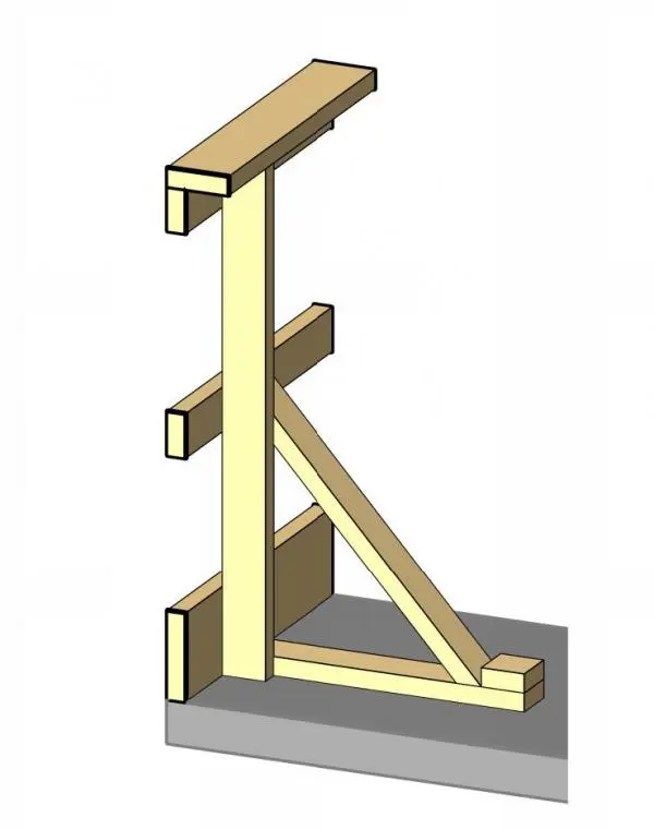 OSHA Wood Guardrail — preview 1, by millerdam2 (RevitCity, CC0)