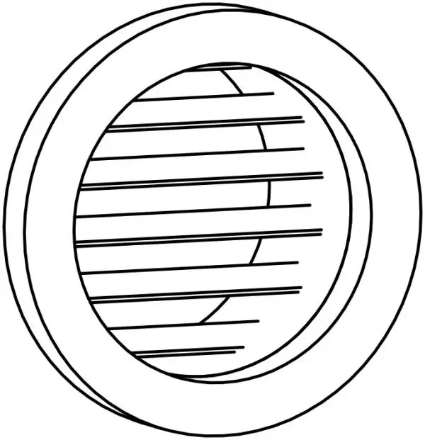 Vent_Louvered-Wall-Round_Parametric