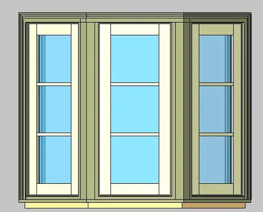 Kolbe Ultra Series Casement 3-Wide S Series 45 Degree Bay Units