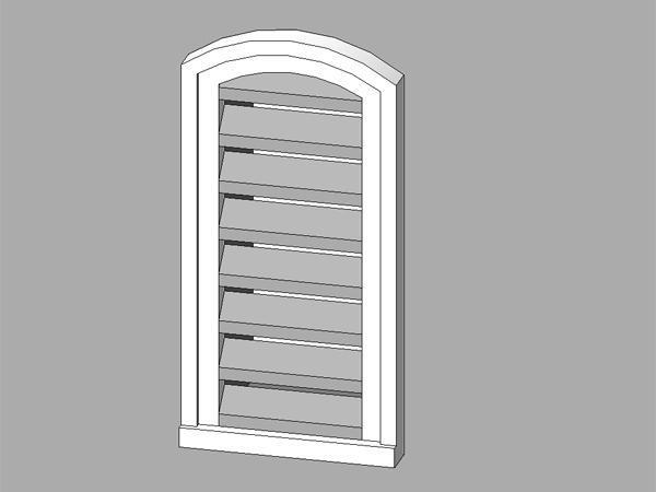 Louverd Gable Vent