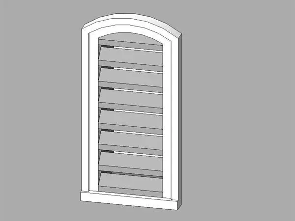 Louverd Gable Vent