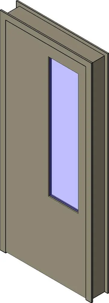 Single Door w Vision Lite - HM DW Frame