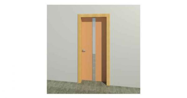 Parametric Door Single Adjustable Vertical Strip Architrave