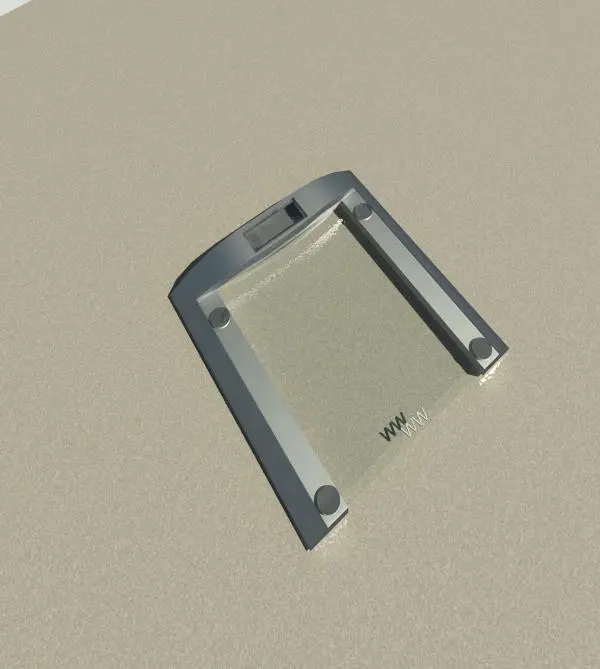 Weight Watchers Glass Digital Bathroom Scale — preview 1, by pevans43 (RevitCity, CC0)