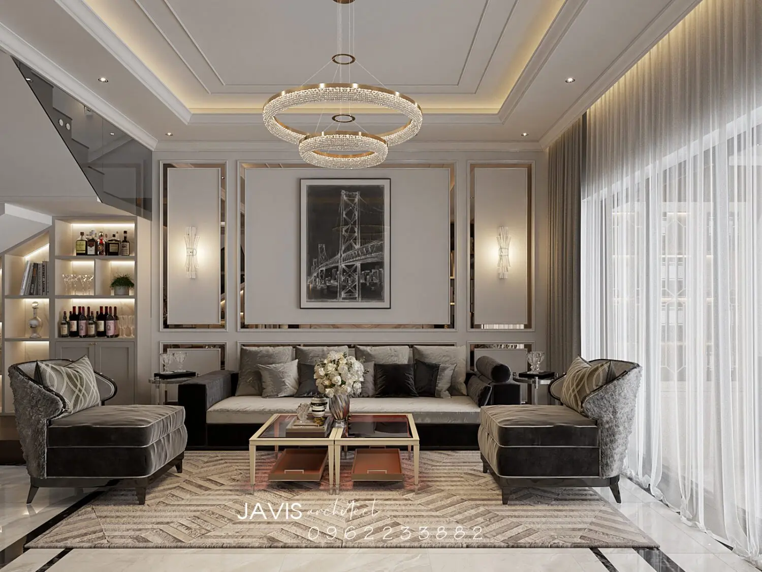 Living Room – Kitchen Interior