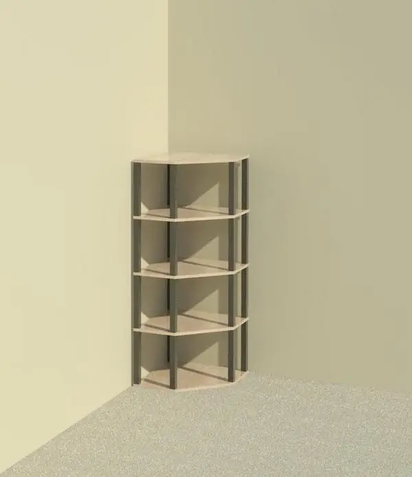 Corner Shelving — preview 1, by Christian Fraser (RevitCity, CC0)