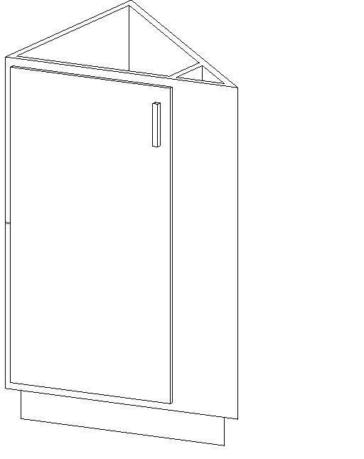 Base Cabinet-Triangle Unit-Single Door