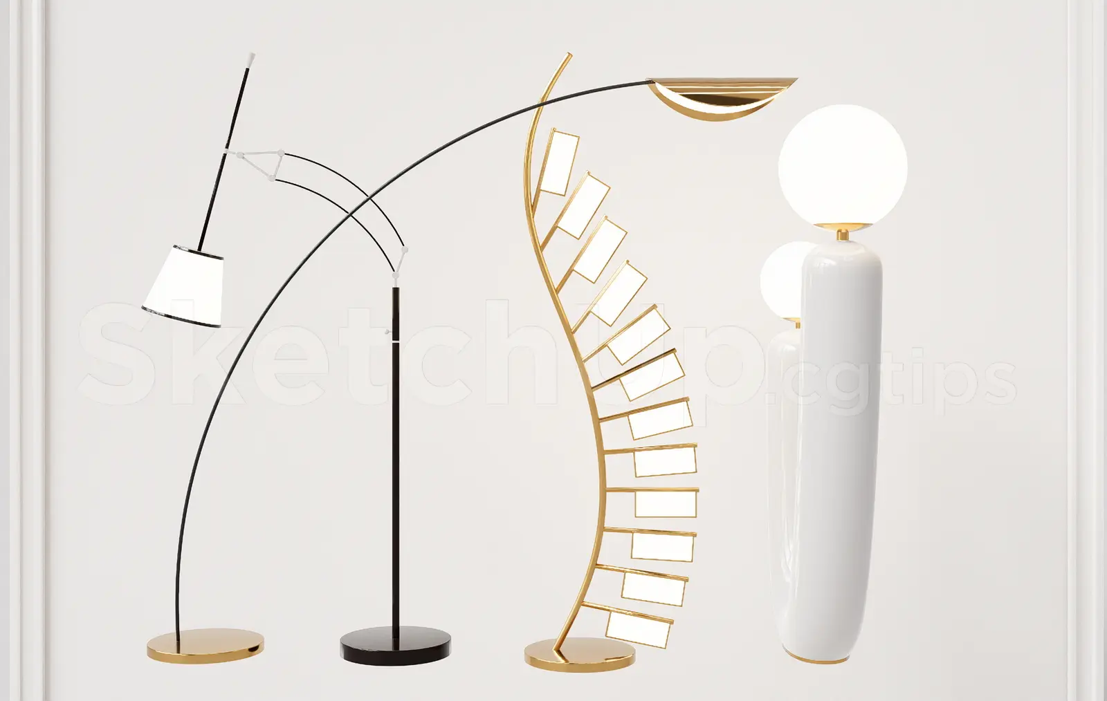 Creative Spiral and Curved Floor Lamps