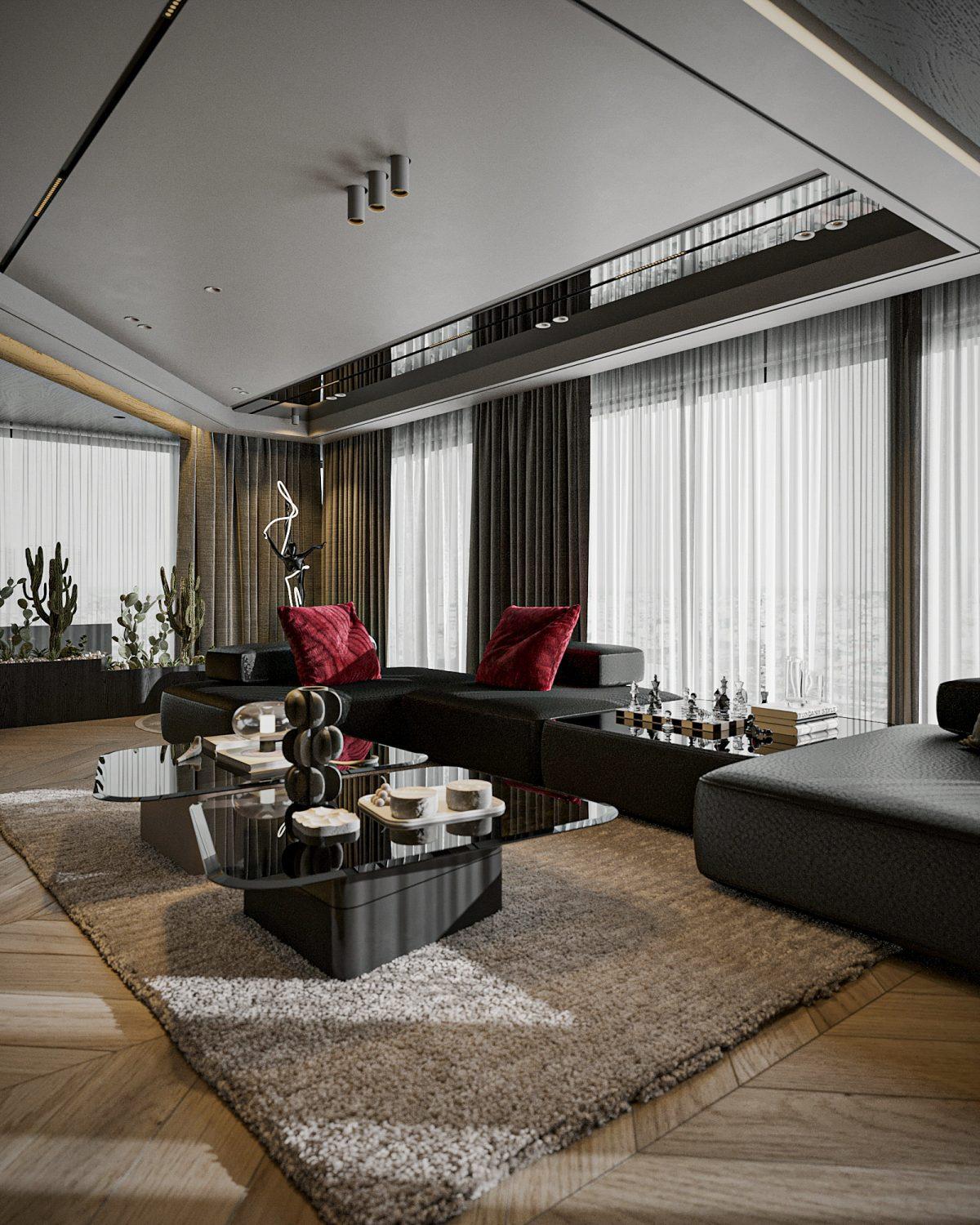 Living Room – Kitchen Interior