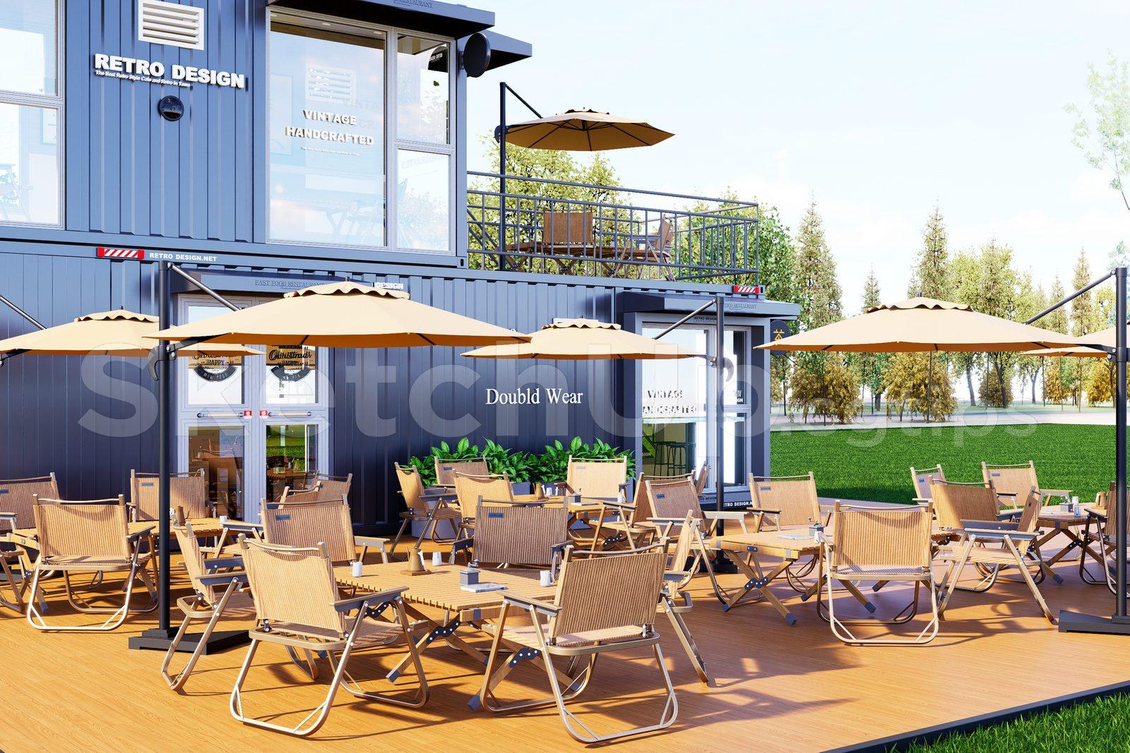 Container Cafe Exterior